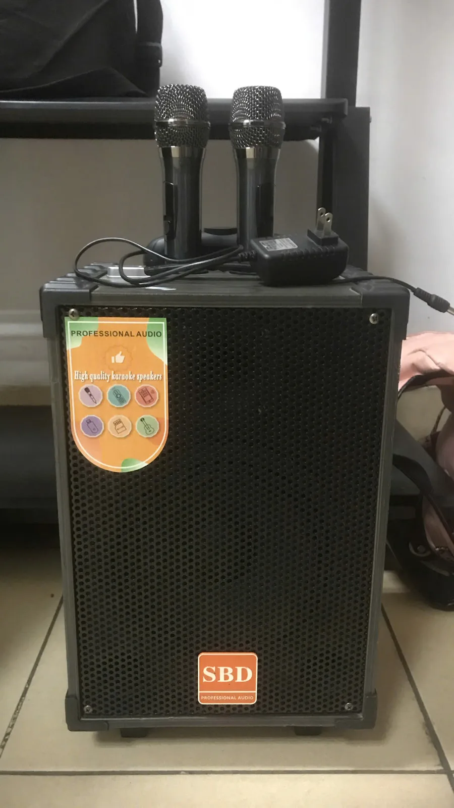 Loa kéo Bộ 1 250W cho thuê — bass 35cm kèm 2 micro không dây